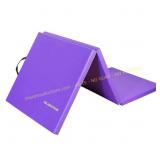 BalanceFrom Fitness Gym Folding 3-Panel Mat Pink