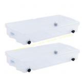 Rubbermaid 68-qt Under Bed Storage Boxes (2)