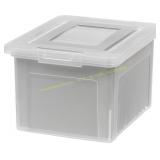 IRIS 35 Qt Plastic File Box with Lids
