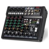 Pyle 8-Channel Studio Mixer PMX408ST USB, BT