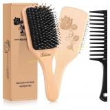 Bsisme Boar Bristle Detangling Paddle Brush