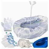 Bedpan Set with 30 Absorbent Pads & 30 Liners