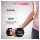 Holahatha 3, 5, 8 lb Dumbbell Set with Rack