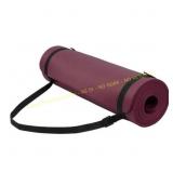 Fitvids 1/2-Inch Yoga Mat, Strap, Deep Wine