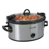 6 Qt. Stainless Steel Slow Cooker with Locking Lid