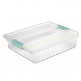 6ct Sterilite 5.7 qt Clear Clip Storage Box