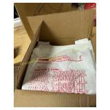 Box of Plastic Thank You Bags