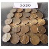 Collection of Wheat pennies