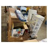Organizers, plastic totes, home goods