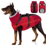 SUNFURA Dog Coat with Harness, Waterproof XL