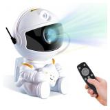 Astronaut Star Projector Night Light, White