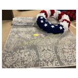 Floor Runner + Patriotic Wreath