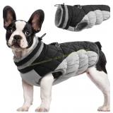 FUAMEY Waterproof Dog Coat with Harness XS