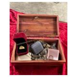 Jewelry Box and Assorted Jewelry