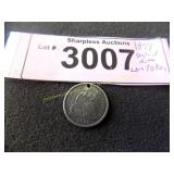 1877 seated dime love token