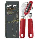 UHIYEE Manual Can Opener, Heavy Duty, Red