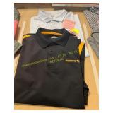 2ct Mens L 3 Button Golf Polos
