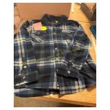 Size Large Plaid Fleece Button Down