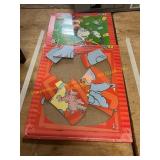 2ct Dr. Seuss Woodboard Puzzles