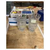 2ct Cut Glass Vases, HP Photo Smart Printer