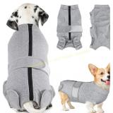 SlowTon Dog Surgery Recovery Suit (Grey, XL)