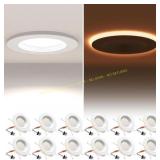 12 Pack 5/6" LED Can Lights w/Night Light