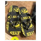 Womens XS (5/6) U of I Hawkeye Flip Flops