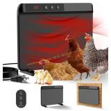 Chicken Coop Heater with Thermostat, 200W