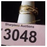 Simulated diamonds ring  Size  8