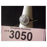 Simulated diamonds ring  Size 8
