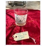 Vintage Funny Makin Bacon N  Eggs Glass