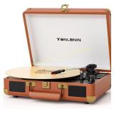 Vinyl Record Player with Built-in Speakers