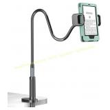 WHITE Gooseneck Tablet Holder for Bed with Case