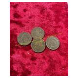 4ct Indian Head Pennies