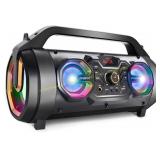 Bluetooth 30W Speaker with Subwoofer, Lights
