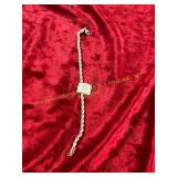 8in Silver Colored Rope Bracelet