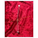 18in Ladies Round Gemstone Pendant Necklace