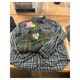 Mens L Flannel Button Down Shirts