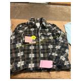 NWT Womens M Full Zip Flannel Shacket