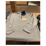 IZOD Size XL Gray 1/4 Zip Pullover