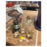 Vintage Oil Lamps, Pottery