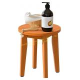 Round 16" Bamboo Shower Stool Chair Color Varies S