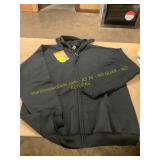 Black Large Gildan Full Zip Hoodie