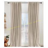 Blackout Curtain Set 50"W x 90"L, Oatmeal
