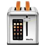 Mecity 2-Slice Toaster, Stainless Steel