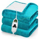 Greenoak Heated Blanket 50x60, ETL Lake Blue