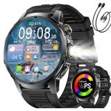 Military Smart Watch for Men: 1.85" HD Rugged