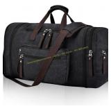 Felipe Varela Duffle Bag for Men, Canvas Black