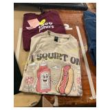 2ct M Graphic T s (Taco Johns, Hot Dog Humor)