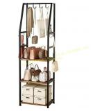 Hall Tree with Hooks, Heavy-Duty Coat Rack